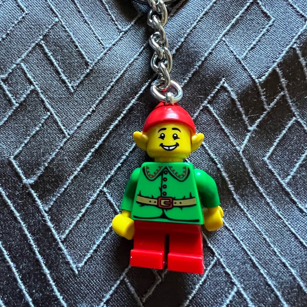 LEGO Elf minifigure keychain